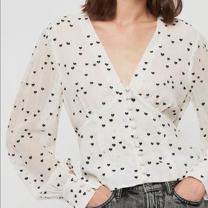 All Saints Amalie Top Size 4